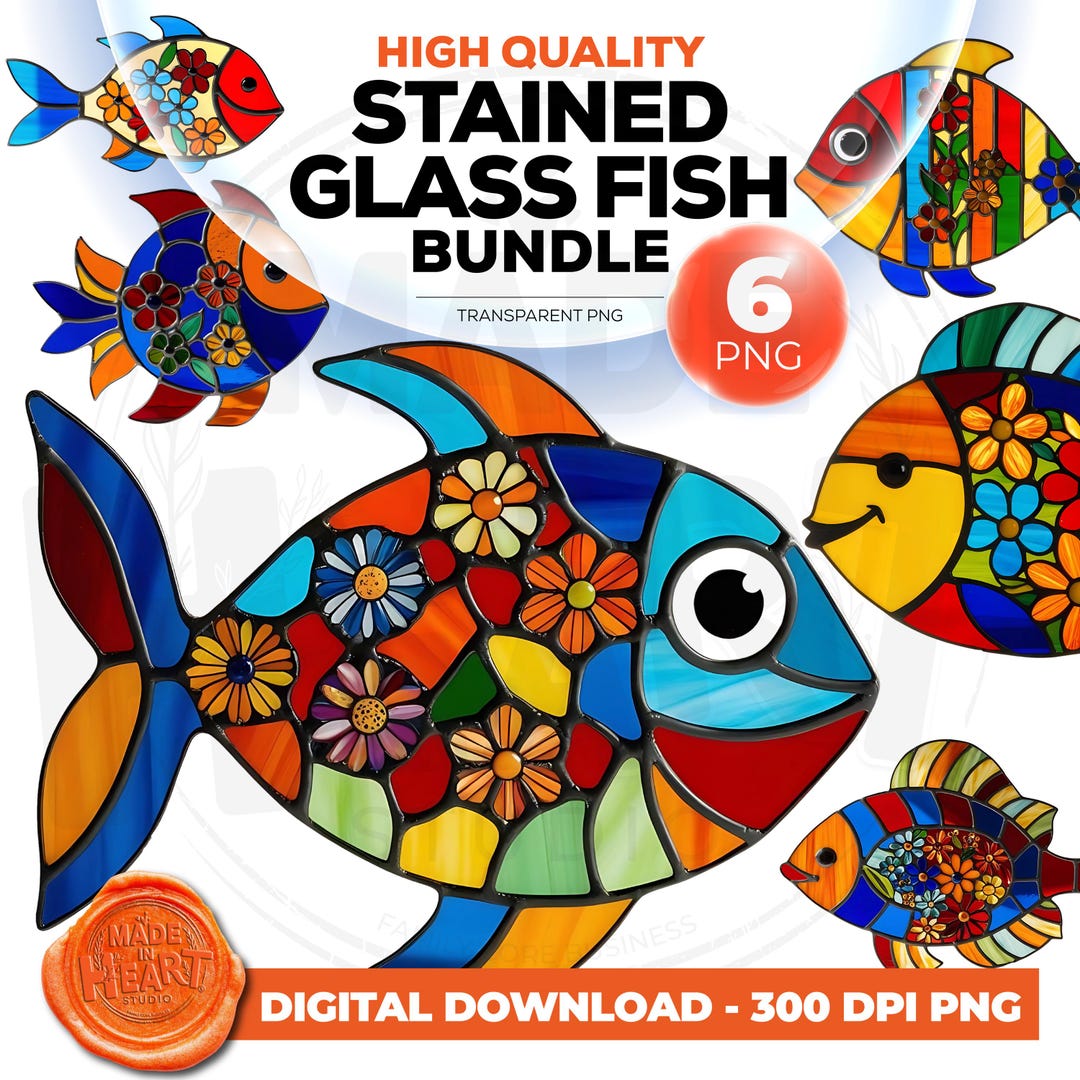 stained-glass-fish-clipart-bundle-mosaic-floral-graphics-digital