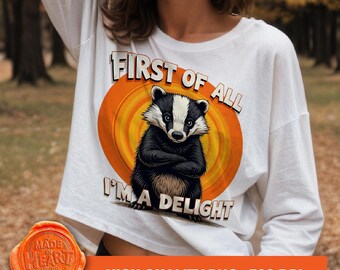 Sarcastic Honey Badger PNG, Retro Meme Clipart (Digital Download)