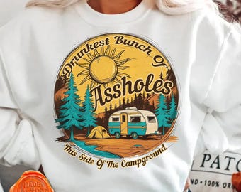 Funny Camping Crew PNG, Adult Humor Campfire Design (Digital Download)