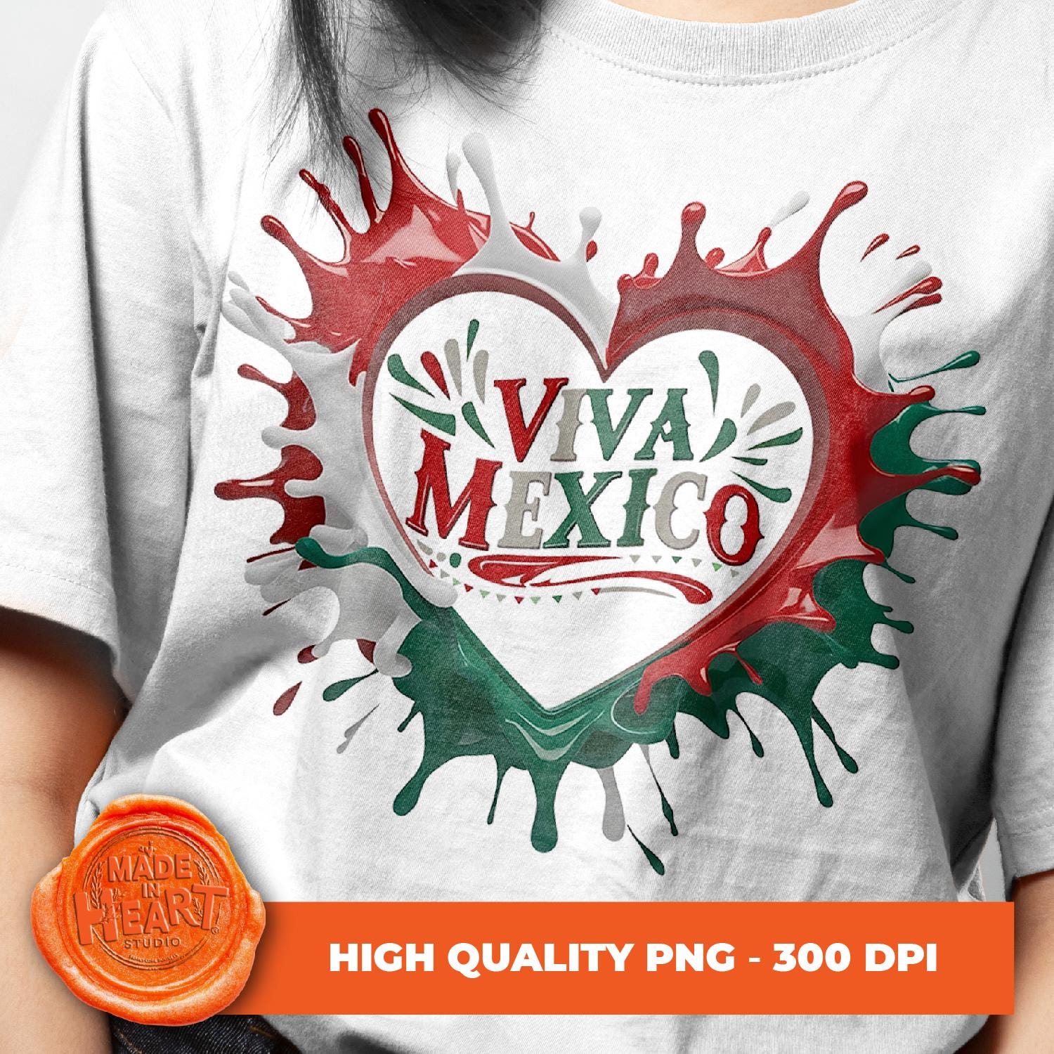 T-shirt Independencia De Mexico - Taille S à 3XL, 100% Coton, Patriotique, Neuf