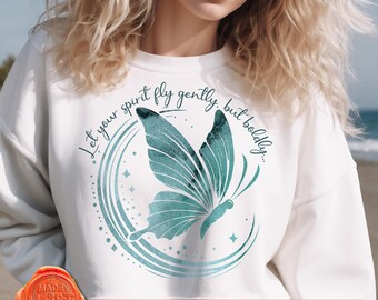 Watercolor Butterfly PNG, Spirit Fly Design (Digital Download)