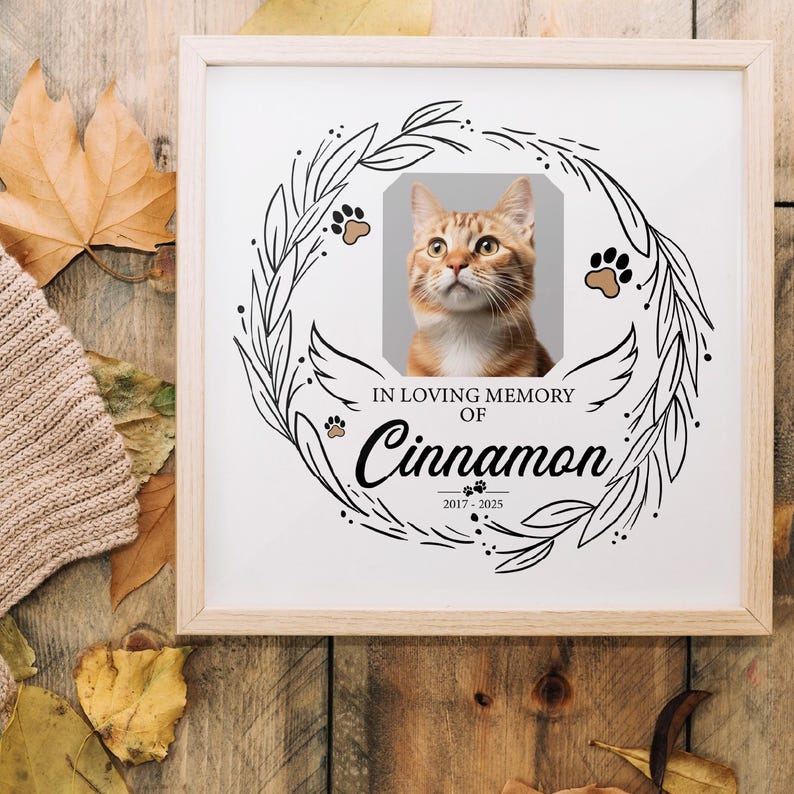 Pet Memorial SVG PNG – in Loving Memory Digital Design for Dog or Cat ...