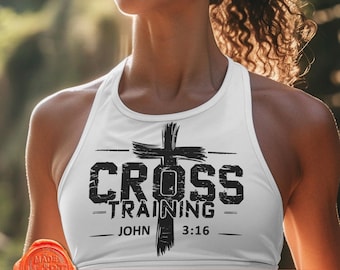 Christian Cross Training SVG, John 3:16 Design (Digital File)