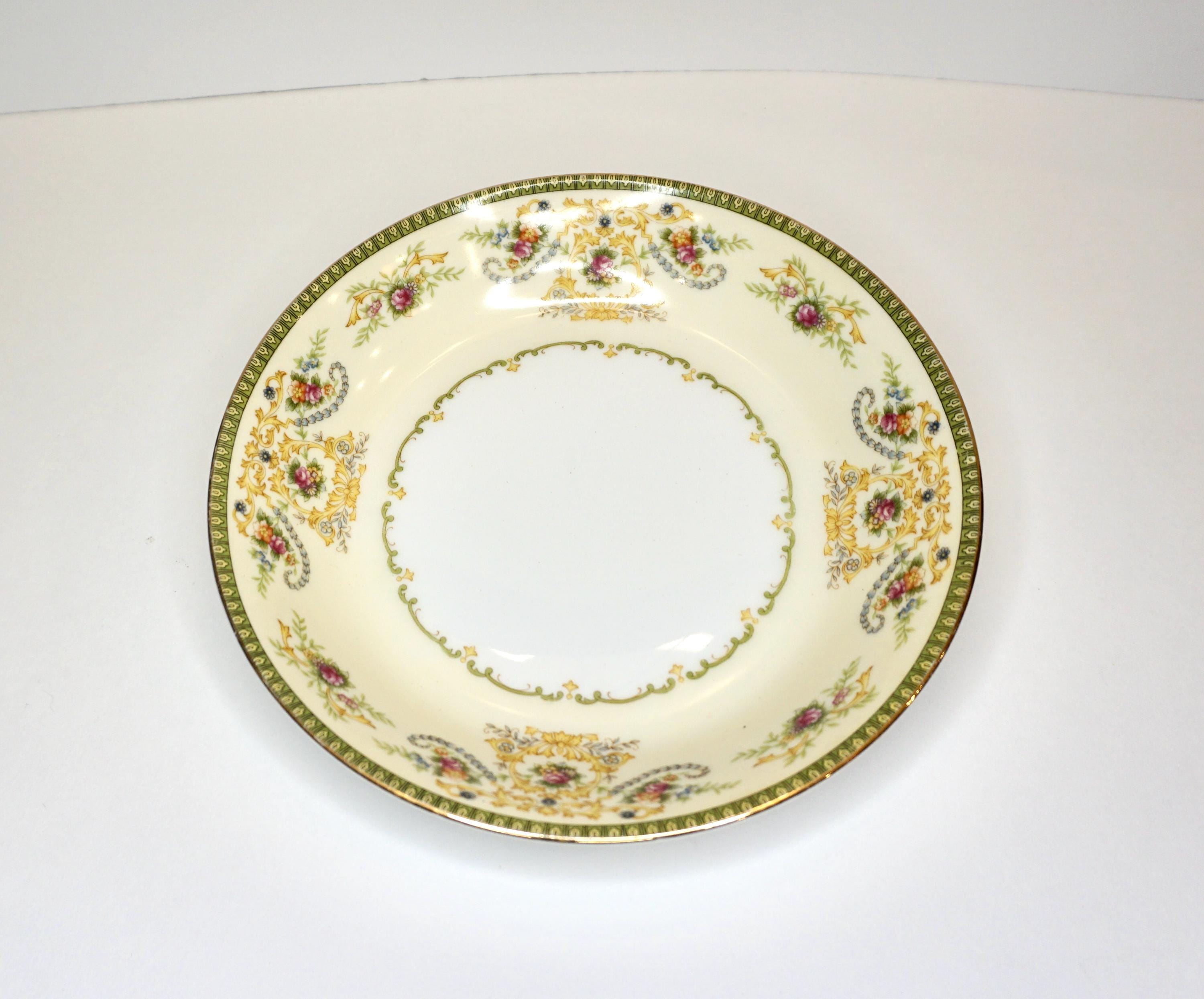 52) Vintage Japan Harmony House China Dish Set White Porcelain Silver Edge  Serves Of 12 (see Description) #34465 | Auctionninja.com, image size:3000x2491