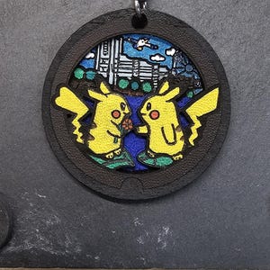 Pikachu PokeLid-sleutelhanger