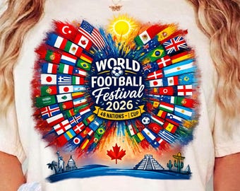 World Football Festival 2026 Shirt, 48 Nation 1 Cup Fußball-Fan-T-Shirt S-3XL