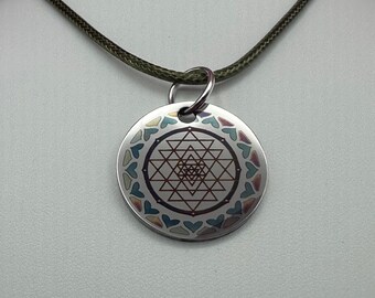 Sleek Geometry Heart Pendant - Available in 25" or 42"