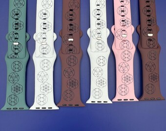 BioGeometry Apple Watch Band for EMF Protection - Sacred Geometry Engraving