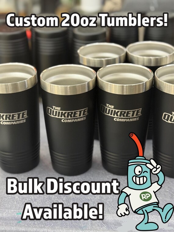 Custom Tumbler BULK ORDER | 20oz. Stainless Steel Polar Camel Tumbler |  Personalized Gift Birthday Gift