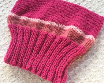 Knit Pink Pussy Hat, Hot Pink Cat Hat, Pink Cat Ears Hat, Pussy Hat Project, Pink Kitty Hat, Pussy Hat Women's Movement Women’s Rights Hat