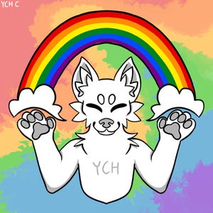 Fursona Pride YCH (Rainbow YCH C)