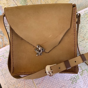 Bolso bandolera pequeño de piel del salvaje oeste