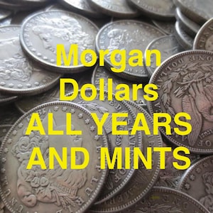 REPLICA Silver Plated Morgan Dollar Replica: Reproduction Copy Coin