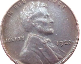 Commemorative COPY 1922 No D No Mint Mark Lincoln Wheat Penny Cent Replica Reproduction Restrike Copy.