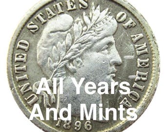 RÉPLIQUE Réplique de coiffeur plaquée argent pour dix cents, 1892-1916 O S P