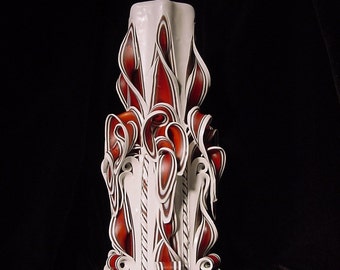 Carved Candle, Large