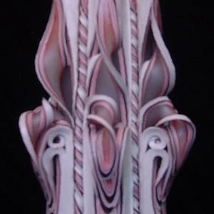 Mauve Ribbon Candle Sm