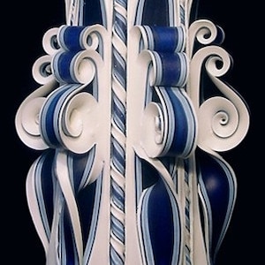 Blue Ribbon Candle