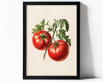 Tomatkökstryck – Modern lantlig grönsakskonst (digital nedladdning)