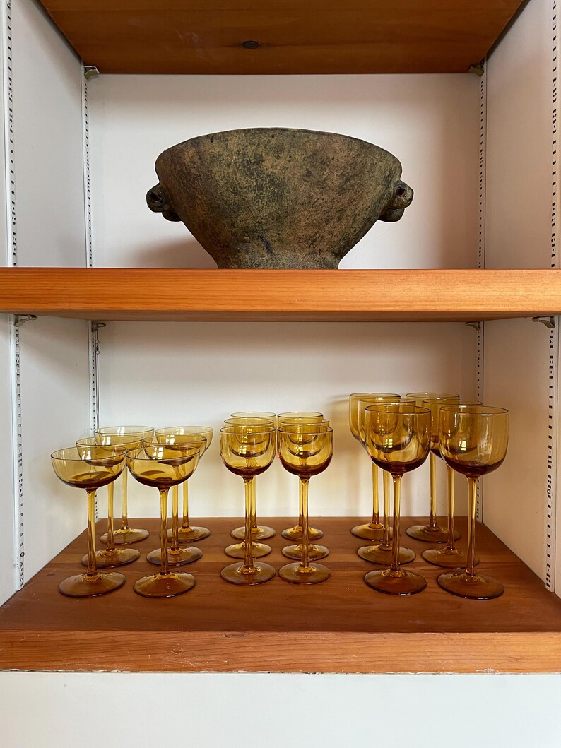 Coupes à champagne en verre satiné rouge Carlo Moretti Mid-Century - Set de 4 - France