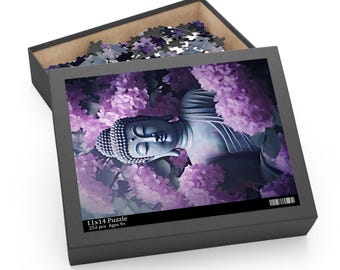 Buddha Statue Puzzle – Floral Meditation, Zen Spiritual Gift