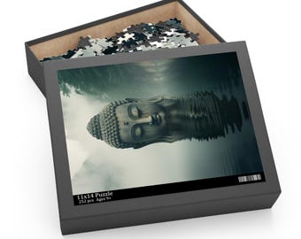 Buddha Statue Jigsaw Puzzle, Zen Home Decor