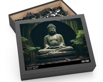Buddha Statue Rainforest Puzzle, Mindfulness Gift