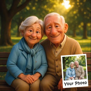 Custom Cartoon Portrait Personalised Gift Pixar Style Portrait from Photo Digital Personalised Cartoon Illustration image 5