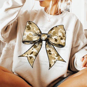 Military Coquette Png, Camouflage Bow Sublimation Design, Retro Camo Ribbon PNG, Army Camo Digital Image, Trendy Coquette Instant Download