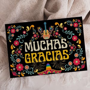 Bedankkaart fiesta, Cinco de Mayo, kaartjes Fiesta babyshower Fiesta Mexicaanse talavera, uitnodiging babymeisje en jongen, feestelijke sombrero's