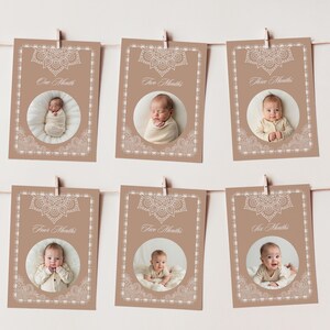 Cartes jalons bébé mexicain Cielito Lindo en terre cuite Party inviter à siroter et voir Talavera thème Chicano Photos fichier modèle modifiable