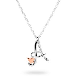 Oak&Luna ? パーソナライズされたINEZ イニシャルネックレス 最大8個のイニシャル/ダイヤモンドあり/なし ? シルバー、ゴールドメッキ、 イネス イニシャル ネックレス | オーク アンド ルナ | 925 シルバー