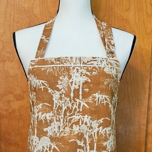 Autumn Forest Apron with Pockets, Woman&#39;s Baking Cooking, Artists Crafters, Teacher Gift