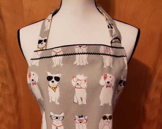 Funny Dog Apron Womans Apron With Pockets Dog Groomer Apron Etsy