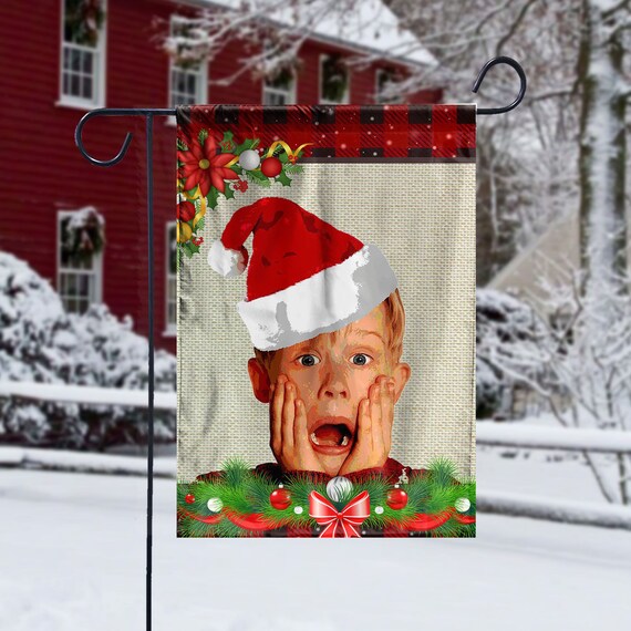 Alone Xmast Flag Kevin Mccallister Home - Home Alone Outdoor Christmas Decorations Alone Xmast Flag Kevin Mccallister Home - Home Alone Outdoor Christmas Decorations