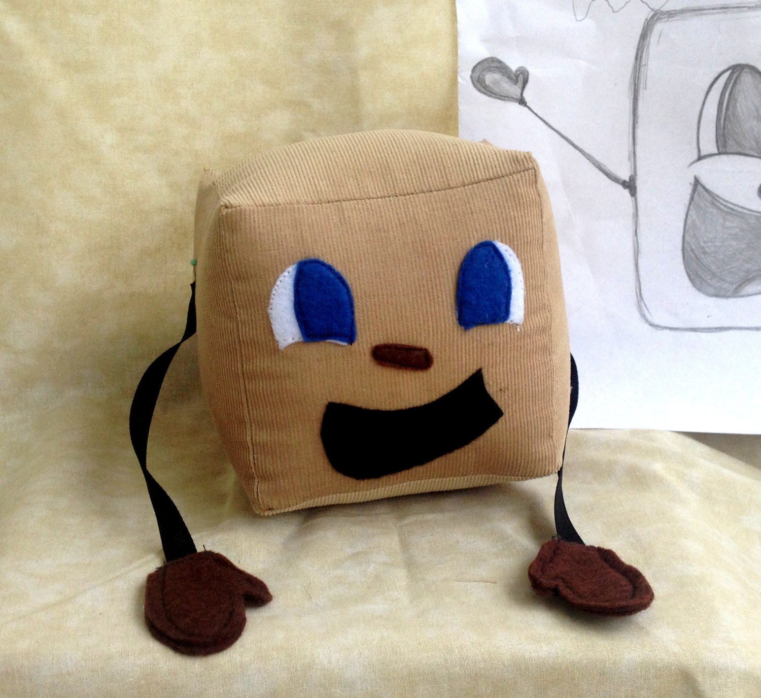 Historiker regn detaljeret Tiny Box Tim Plushie Corduroy Plush Toy. 4 Cube - Etsy