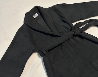 Solid Black! Cozy Fleece Toddler Robe, 12 Months to Size 10, Extra Cozy Bath Robe