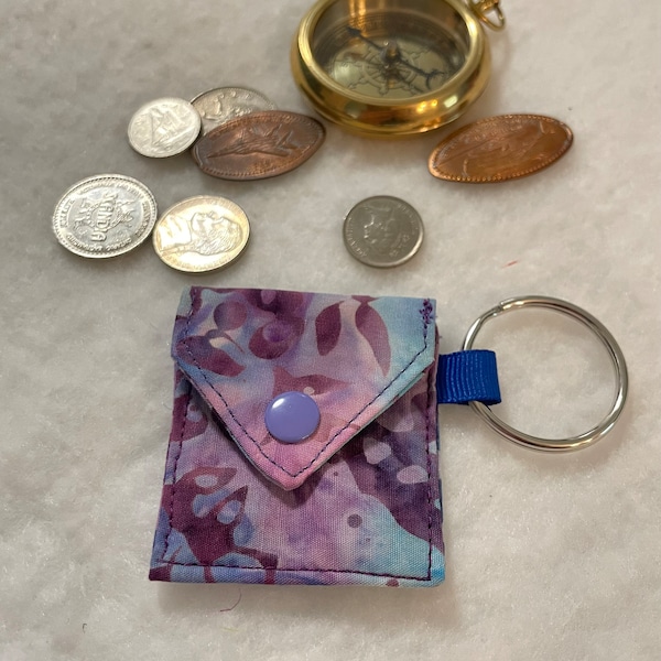 Purple - Handmade 4 Pockets Cotton Jewellery Bag 05