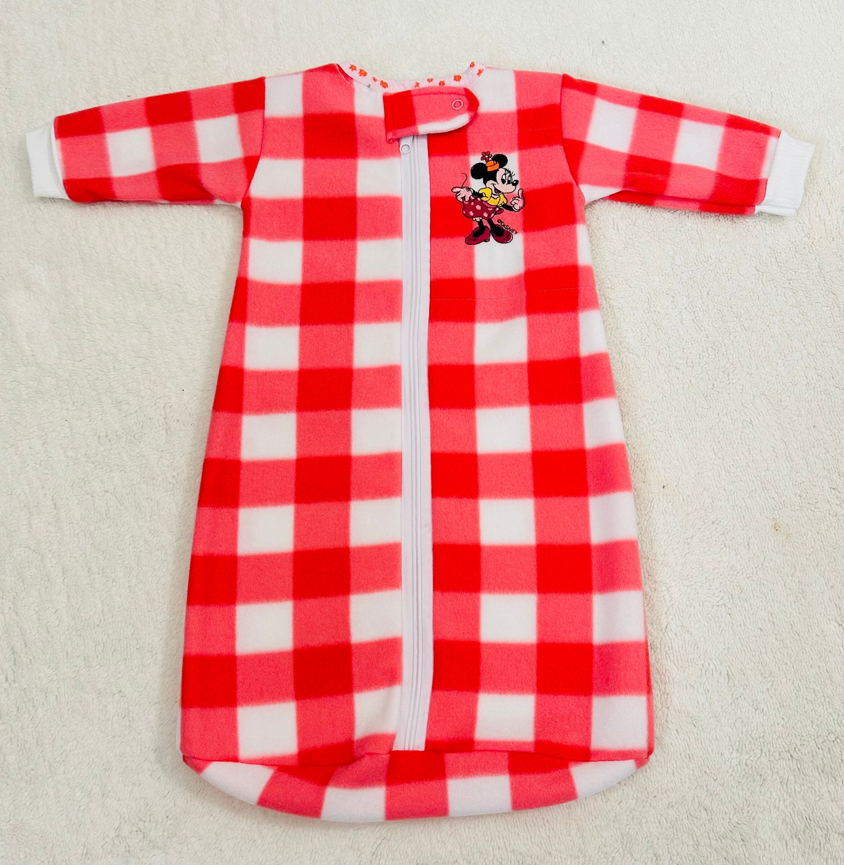 Minnie Mouse Embroidered Pink Gingham Cozy Baby Sack Sleeping Bag Baby toddler 0 3 Months to 4T Sizes Zippered Customizable Etsy Canada