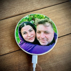 Personalized Wood Wireless Charger Custom Wireless Charger Personalized Home Decor  mothers day gift Custom Photo Wireless Phone Charger