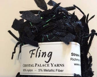 Pastel Pink Lilac cream Yellow Paper Flag Metallic Sparkle 50gr 130 yds Crystal Palace Yarns Fling #9496 Dreamy