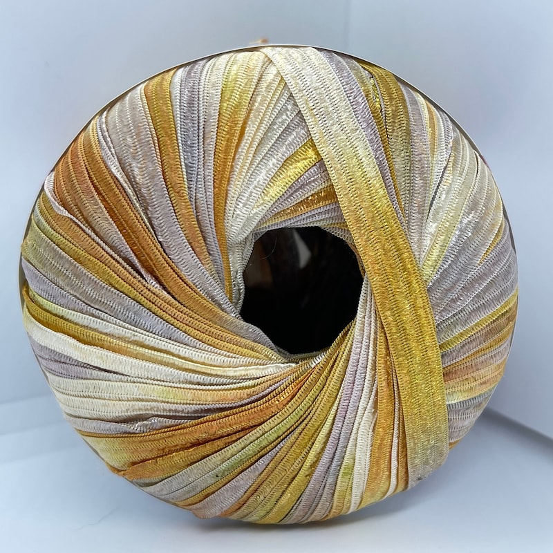 Gold Ribbon Yarn - Etsy UK