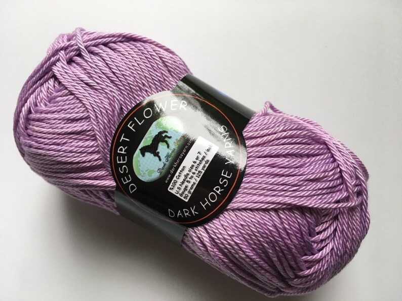 Dark Horse Yarns Desert Flower Mercerized Cotton Yarn 842 Etsy
