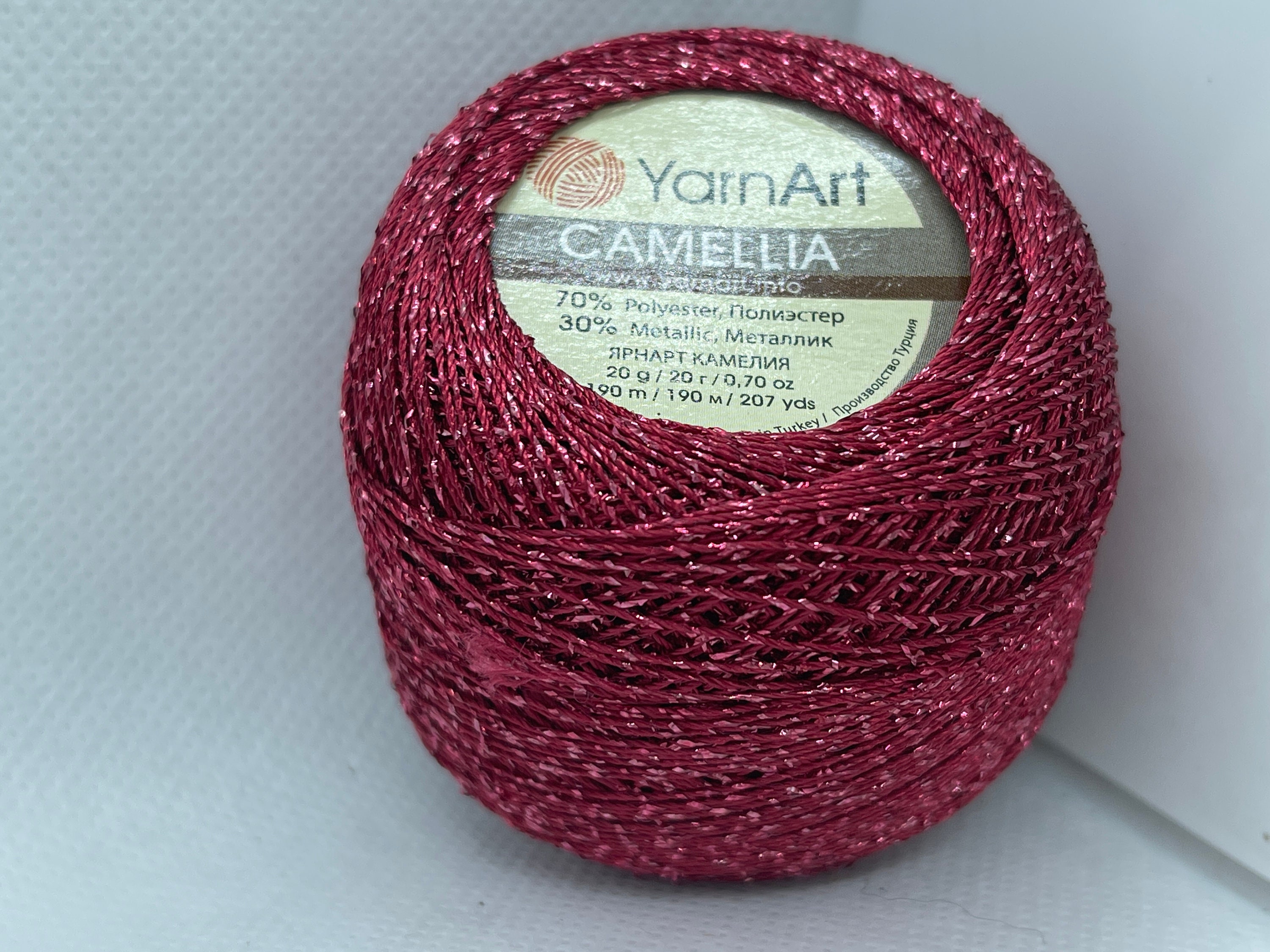 Burgundy With Pink Sparkle Metallic Braid Thread Cross Stitch 13 Gram ...