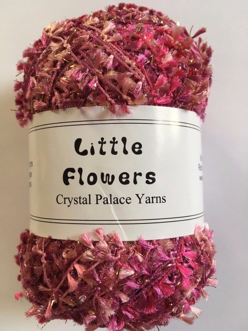 Crystal Palace Yarns Little Flowers 8125 Peony Pinks Metallic Etsy