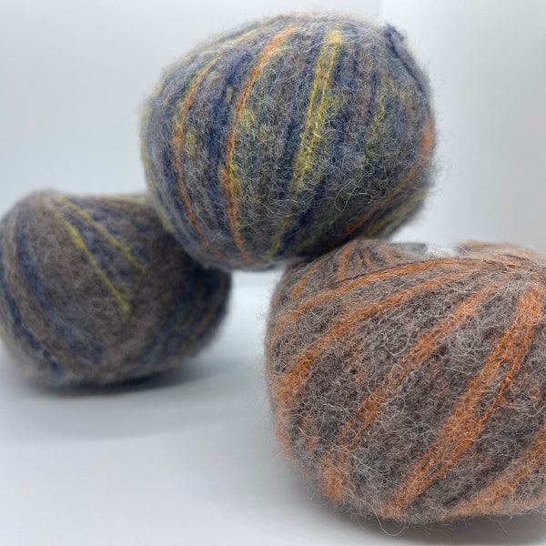 3-Pack Caress Baby Alpaca 78240 Ice Yarns Baby Alpaca, Extrafine Merino Wool, Nylon, Elastin Fingering Weight LOT of 3 Orange Brown Green +