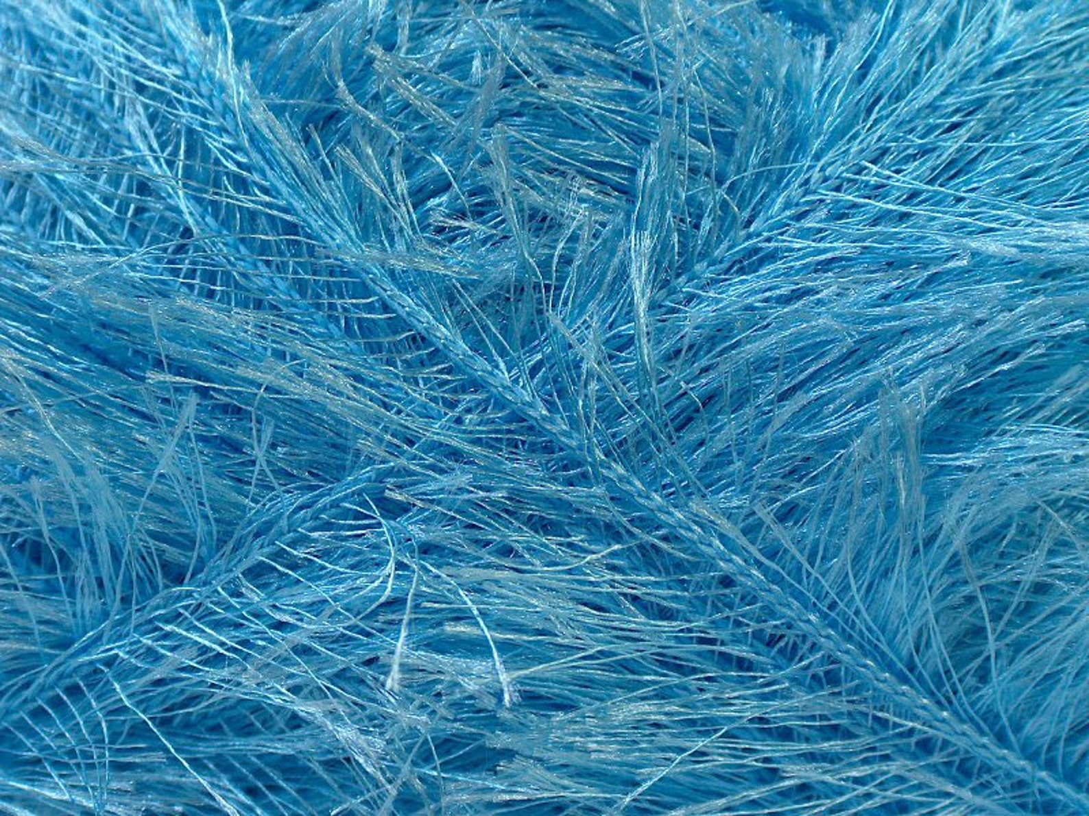 Large 100gram Light Blue Eyelash Yarn Ice Fun Fur 164 Yards Etsy