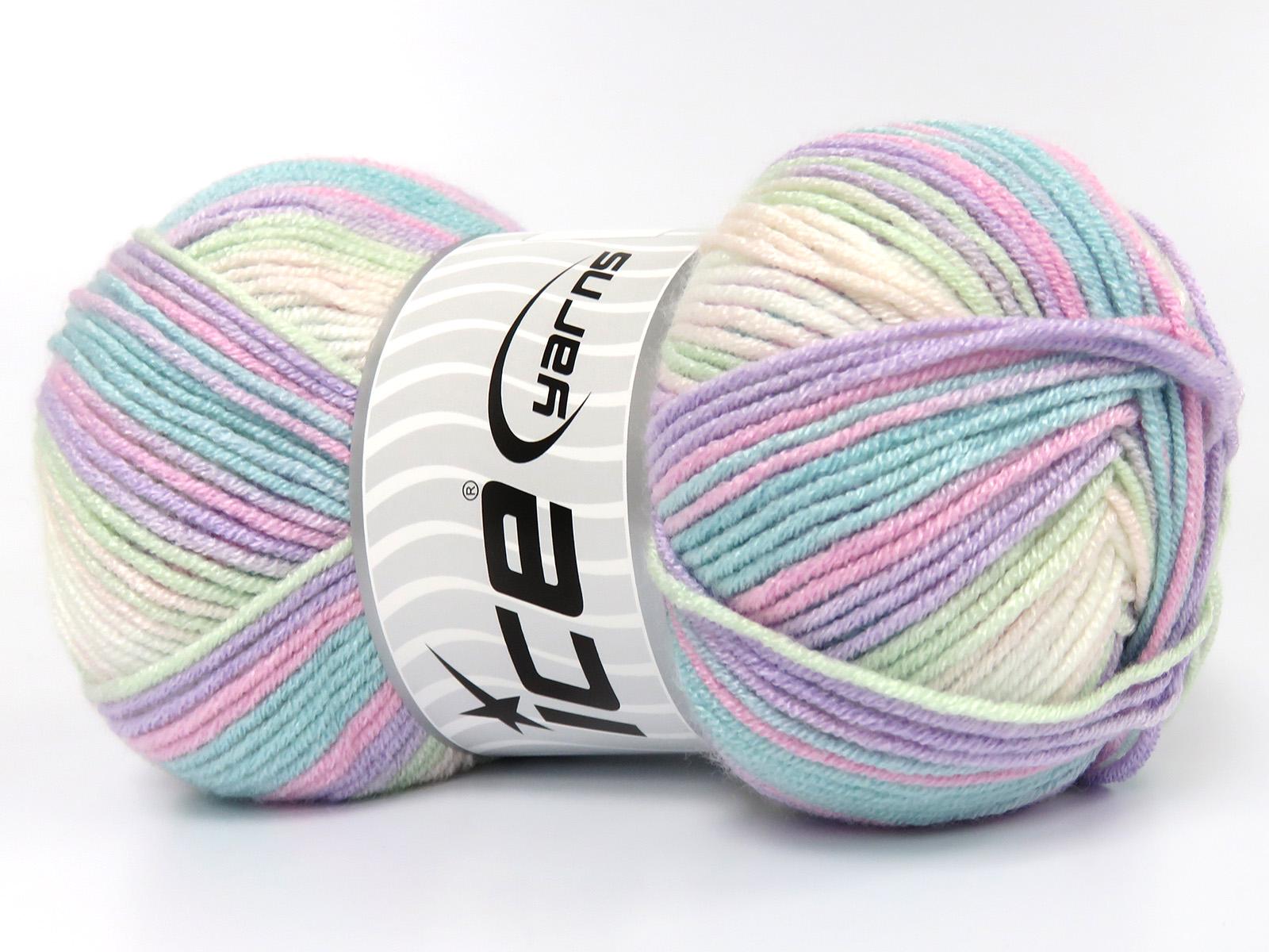 Lilac, Blue, Mint Green, Pink, White Baby Bamboo Magic 83603 Ice