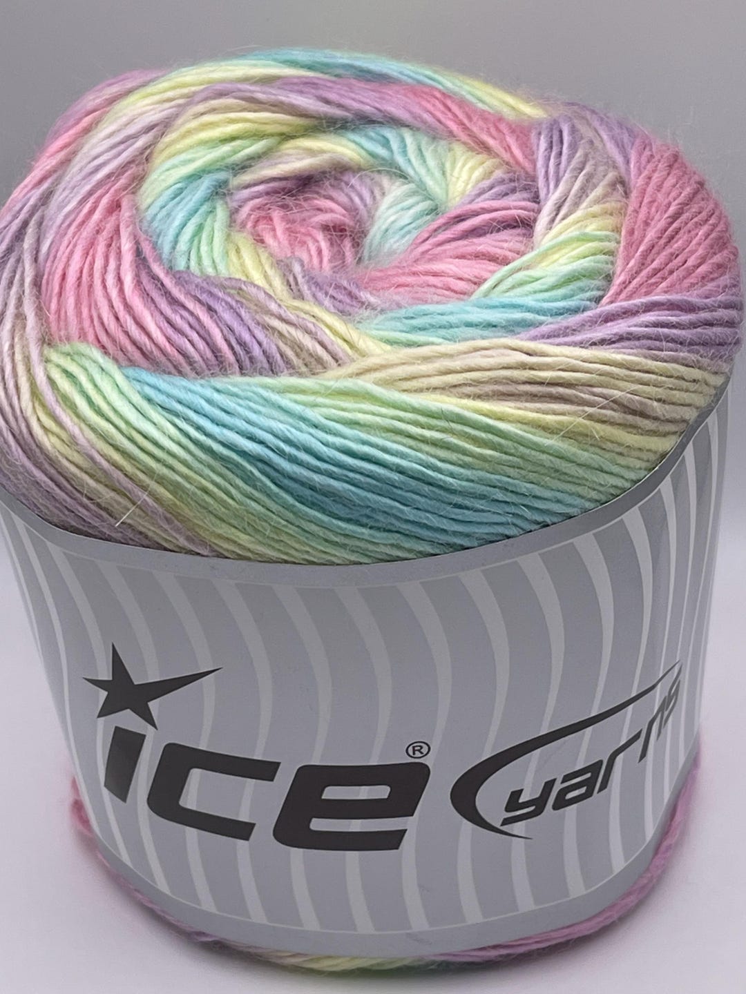 Pastels - Pink, Lilac, Yellow, Blue, Green Cake Alpaca Fine 82857 Ice ...