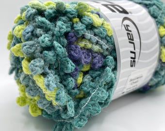 Cadena Boucleron - Verdes, Boucle Azul 66623 Ice Yarns Super Bulky Boucle Acrílico Nylon 100gr 38yds En Oferta